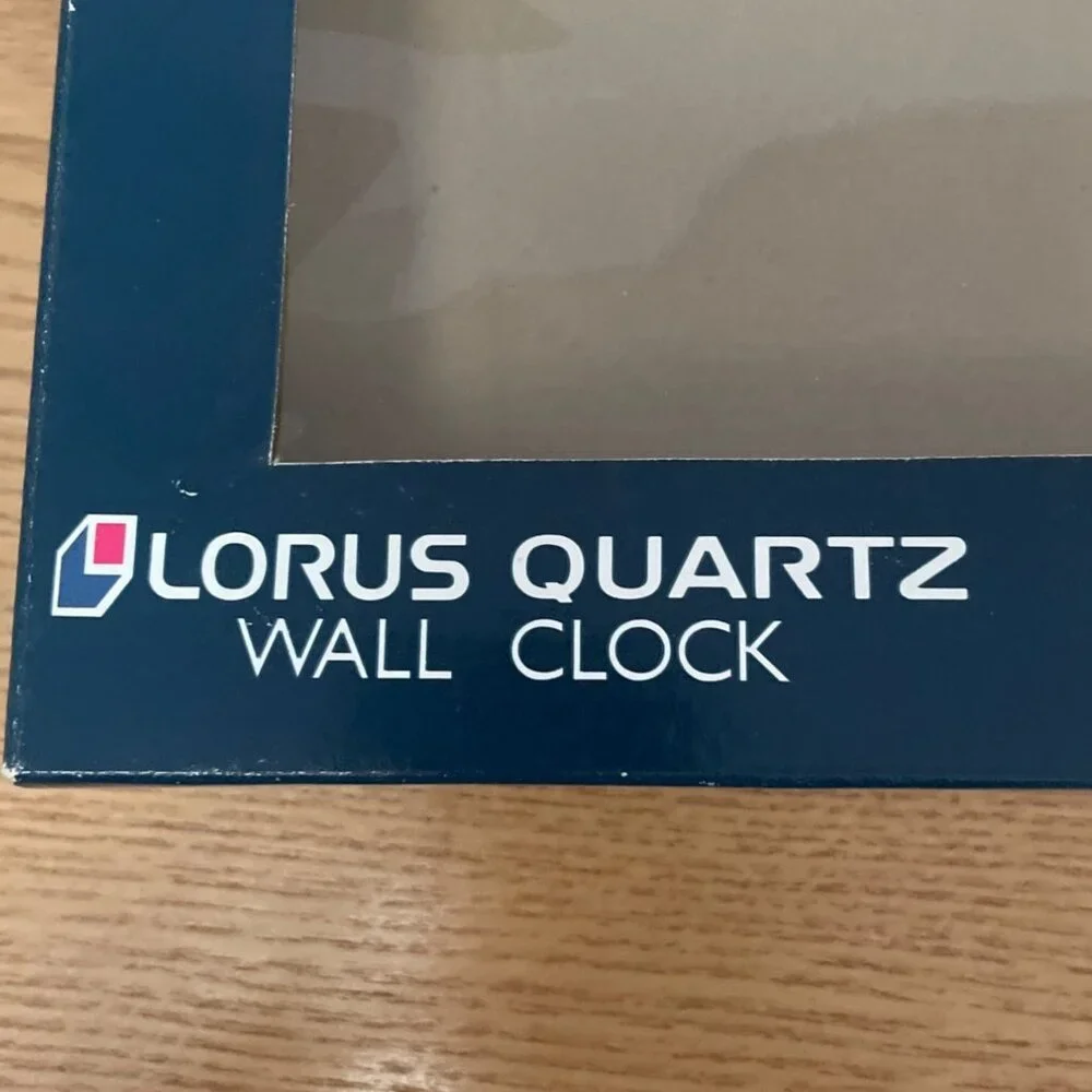 Vtg Walt Disney Mickey Mouse Wall Clock Lorus Quartz Moving Arms Works Orig Box